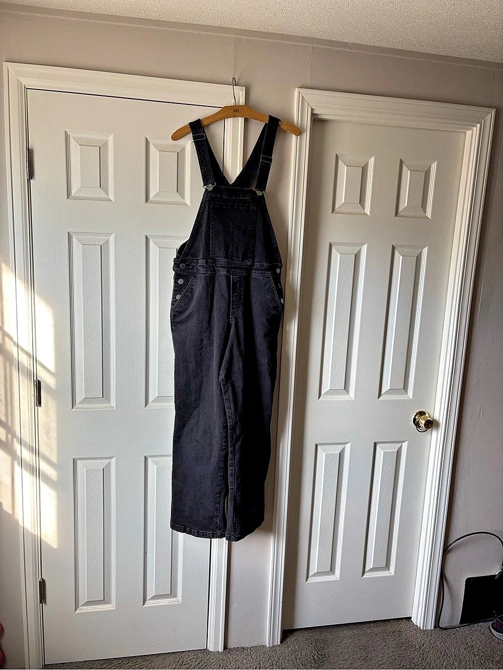 Universal Standard Casey Classic Denim Overalls Black Overalls Size 2XS Like New